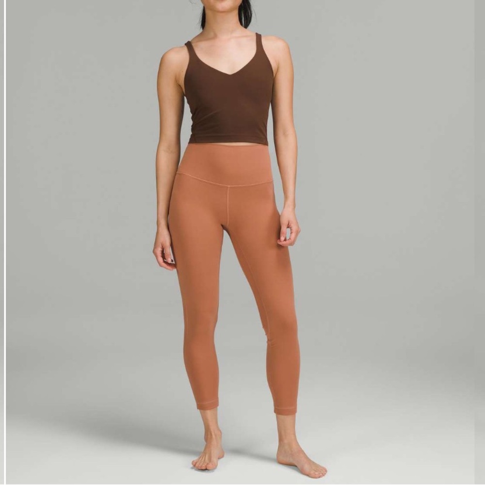 Lululemon align high rise 28” in dusty clay - size 6